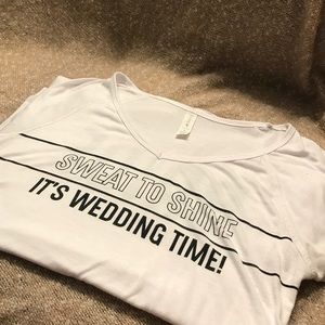 Bride work out shirt